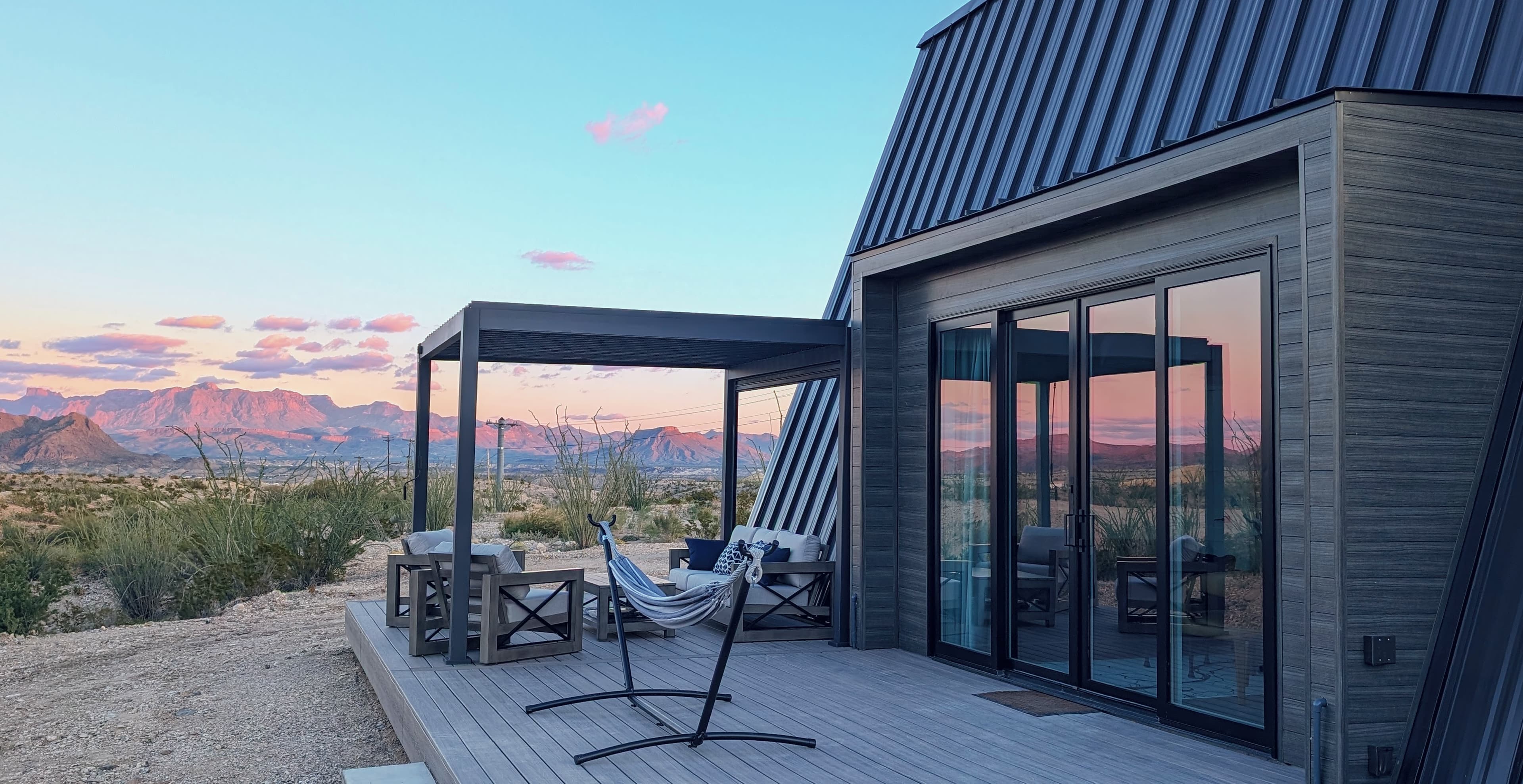 A-Frame Cabins at Stardust Big Bend near Big Bend National Park